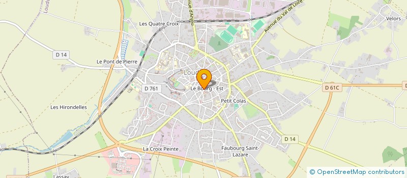 localisation de l'entreprise MADAME LINDA JEUNE  LOUDUN