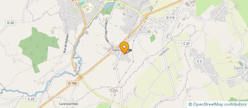 localisation de l'entreprise MADAME LINDA JOHNSON  SAINT-BRANDAN