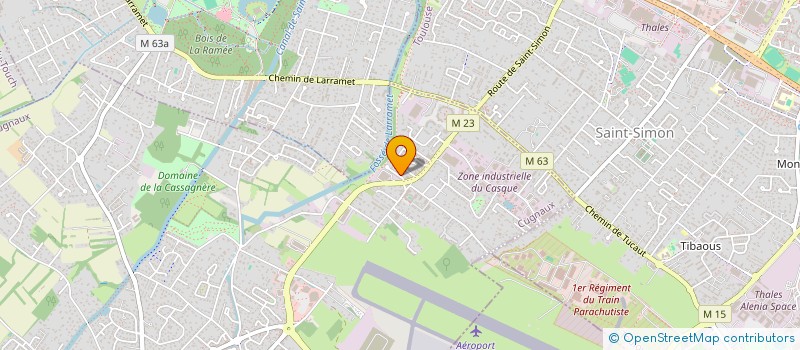 localisation de l'entreprise MADAME LINDA KADDOUR AMRAOUI  CUGNAUX