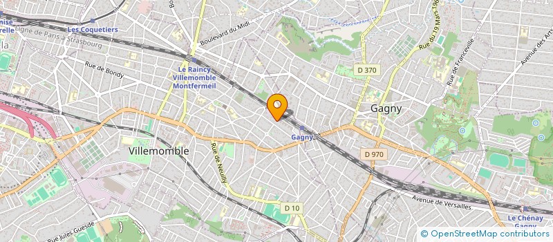 localisation de l'entreprise MADAME LINDA KOUACHE  VILLEMOMBLE