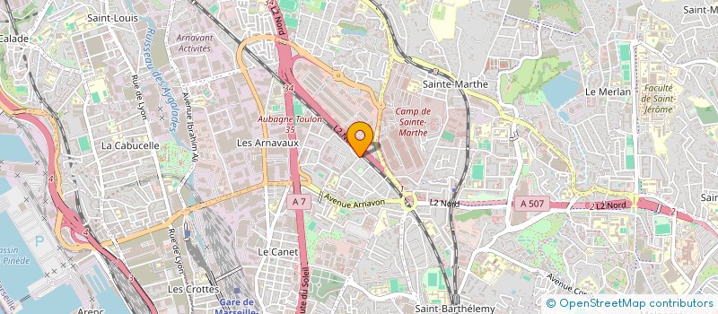 localisation de l'entreprise MADAME LINDA KOUTCHOUKALI  MARSEILLE