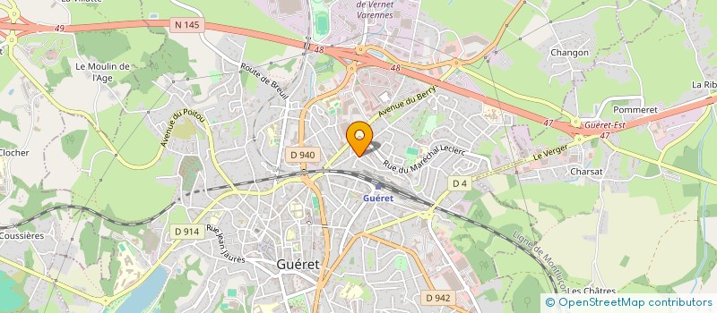 localisation de l'entreprise MADAME LINDA LABARRE à GUERET