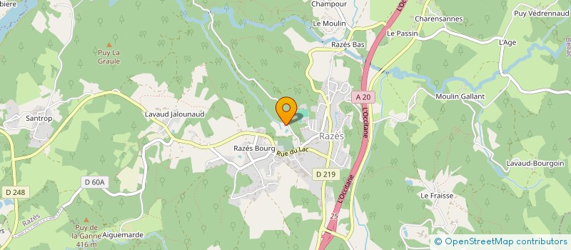 localisation de l'entreprise MADAME LINDA LABOUDET à RAZES
