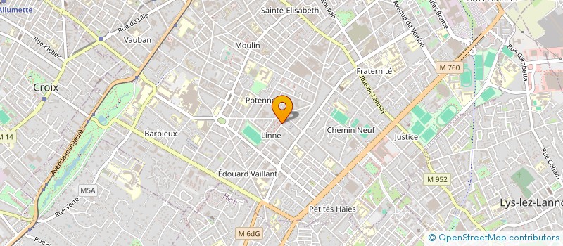 localisation de l'entreprise MADAME LINDA LALLOUCHE  ROUBAIX