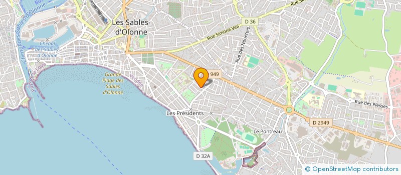 localisation de l'entreprise MADAME LINDA LARDIERE à LES SABLES D'OLONNE
