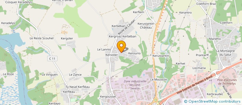 localisation de l'entreprise MADAME LINDA LE BAIL  CAUDAN