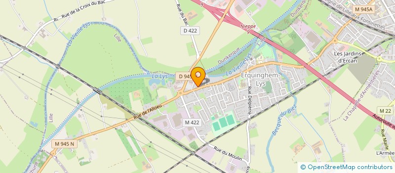 localisation de l'entreprise MADAME LINDA LELOIR  ERQUINGHEM-LYS