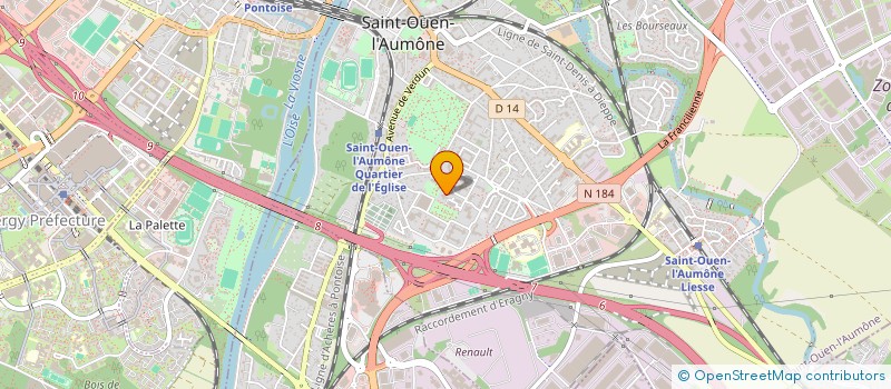 localisation de l'entreprise MADAME LINDA LEMAANGR à SAINT-OUEN-L'AUMONE