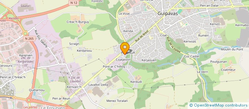 localisation de l'entreprise MADAME LINDA LEPANNETIER  GUIPAVAS