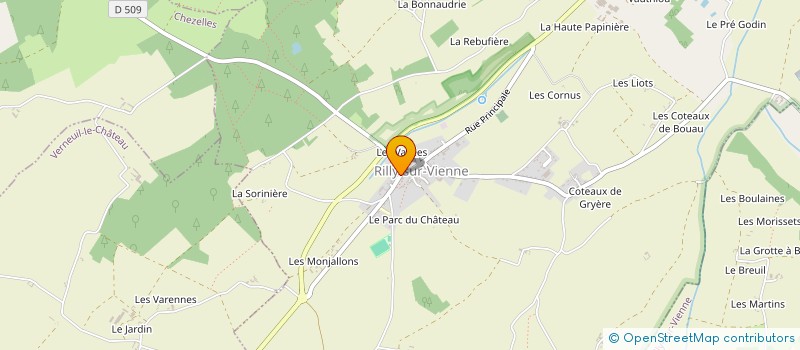 localisation de l'entreprise MADAME LINDA LIGEARD  RILLY-SUR-VIENNE