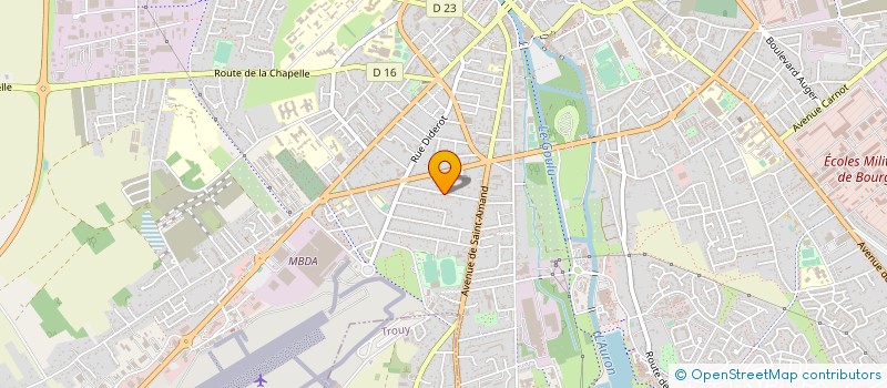 localisation de l'entreprise MADAME LINDA LOUIS  BOURGES