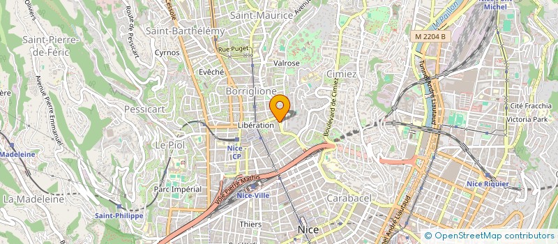 localisation de l'entreprise MADAME LINDA M'RIZAK  NICE