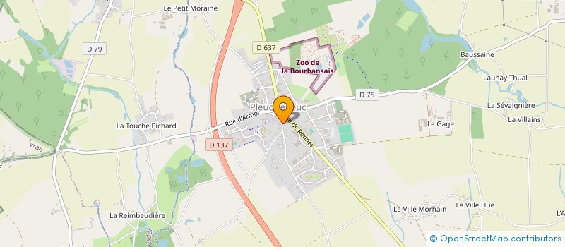 localisation de l'entreprise MADAME LINDA MAHE  PLEUGUENEUC