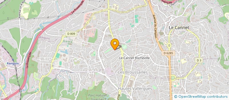 localisation de l'entreprise MADAME LINDA MAHJOUBI à LE CANNET