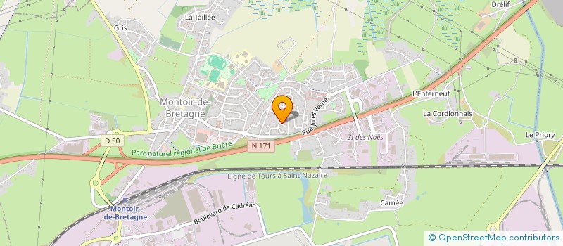 localisation de l'entreprise MADAME LINDA MANAC'H  MONTOIR-DE-BRETAGNE