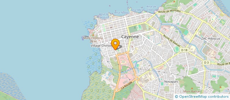 localisation de l'entreprise MADAME LINDA MAOUZ  CAYENNE