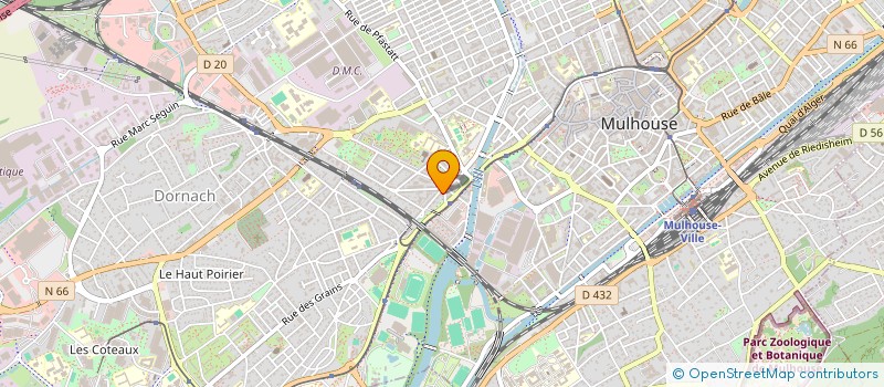 localisation de l'entreprise MADAME LINDA MEBAREK-FALOUTI  MULHOUSE