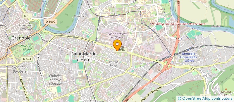 localisation de l'entreprise MADAME LINDA MEGAACHE  SAINT-MARTIN-D'HERES