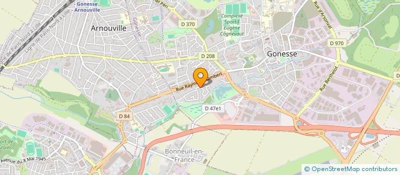 localisation de l'entreprise MADAME LINDA MEKAMENE  GONESSE