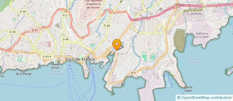 localisation de l'entreprise MADAME LINDA MONLOUIS-BONHEUR  FORT-DE-FRANCE