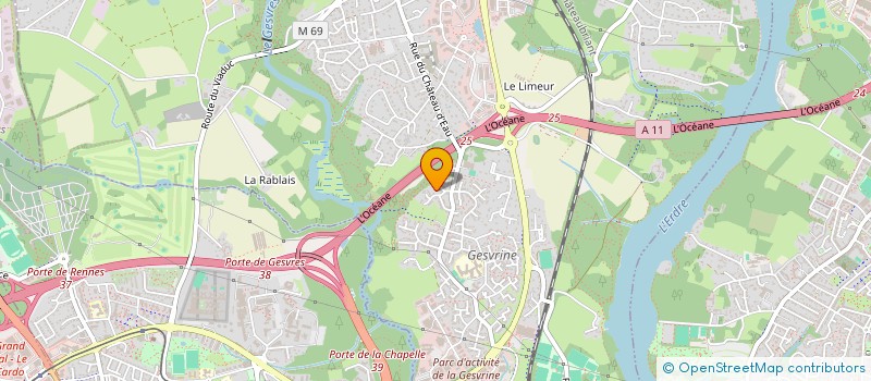 localisation de l'entreprise MADAME LINDA MORRIS  LA CHAPELLE-SUR-ERDRE