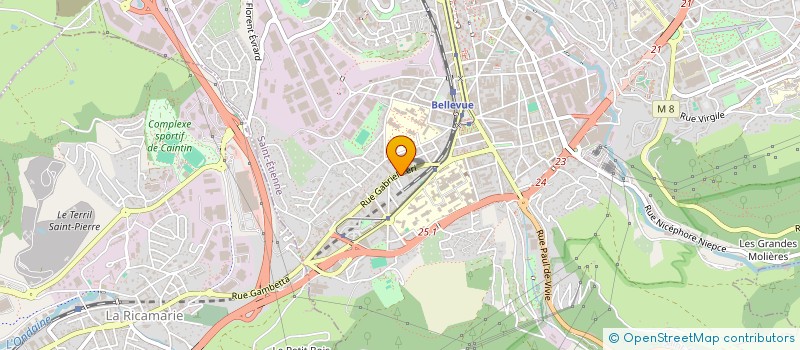 localisation de l'entreprise MADAME LINDA MOTO FRUTO  SAINT-ETIENNE