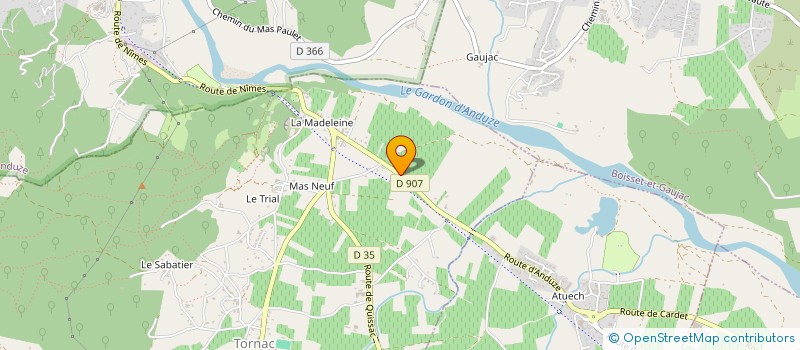 localisation de l'entreprise MADAME LINDA OUALI  TORNAC