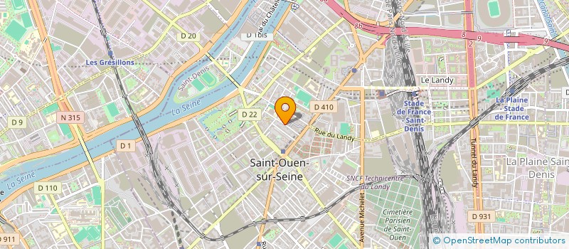 localisation de l'entreprise MADAME LINDA OUARKOUB à SAINT-OUEN-SUR-SEINE