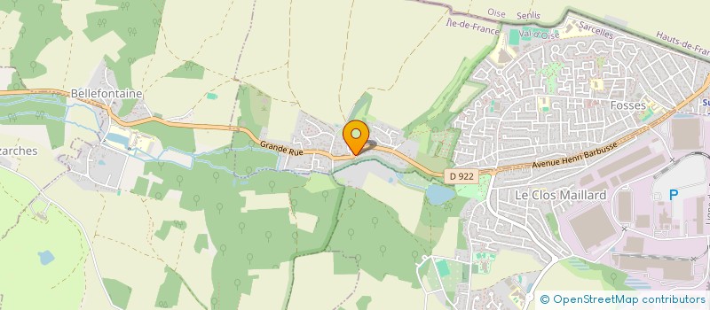 localisation de l'entreprise MADAME LINDA PADEY  FOSSES