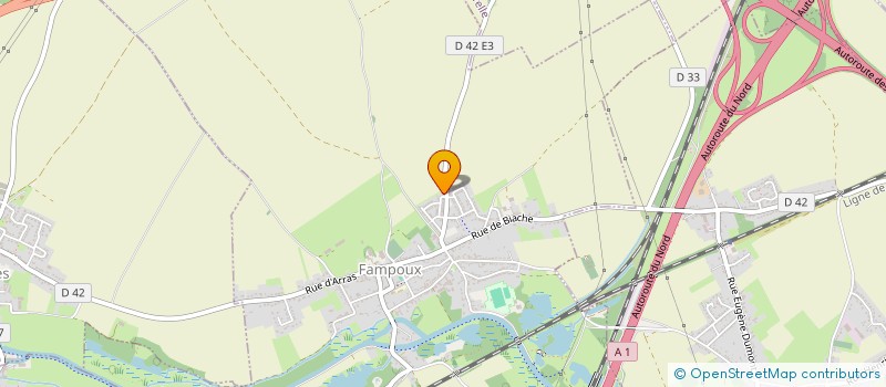 localisation de l'entreprise MADAME LINDA PECQUEUR  FAMPOUX