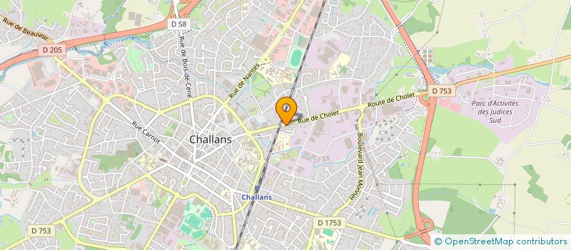 localisation de l'entreprise MADAME LINDA PELLIEU à CHALLANS
