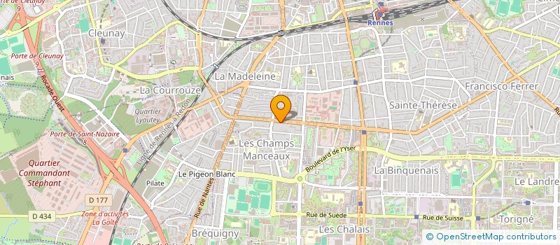 localisation de l'entreprise MADAME LINDA PENARD  RENNES