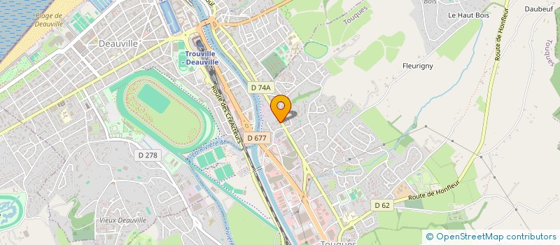 localisation de l'entreprise MADAME LINDA PERCHEY  TOUQUES