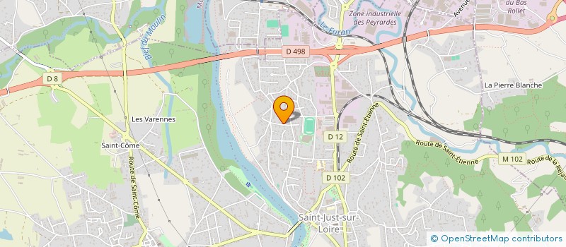 localisation de l'entreprise MADAME LINDA PONSOT  SAINT-JUST-SAINT-RAMBERT