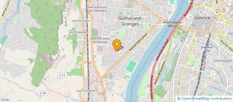 localisation de l'entreprise MADAME LINDA REBATEL  GUILHERAND-GRANGES