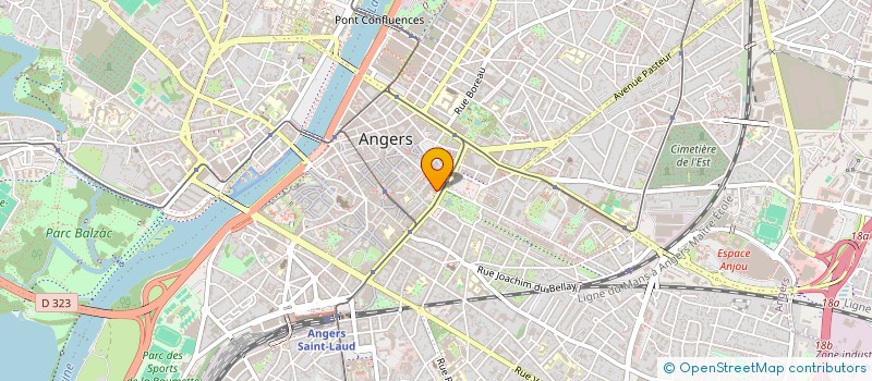 localisation de l'entreprise MADAME LINDA REYNARD  ANGERS