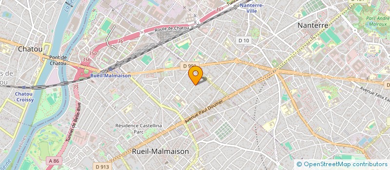 localisation de l'entreprise MADAME LINDA ROGER à RUEIL-MALMAISON