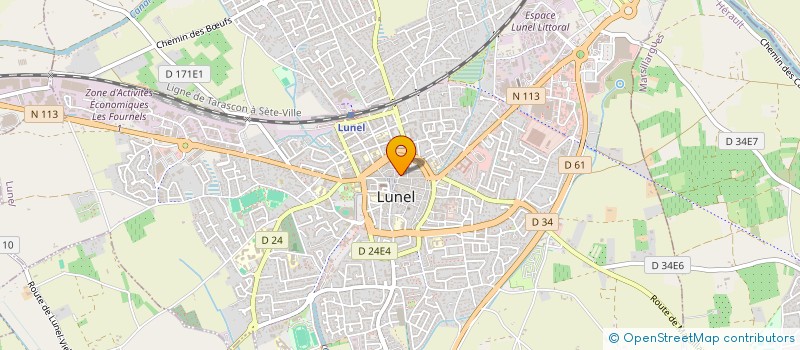 localisation de l'entreprise MADAME LINDA ROMEO  LUNEL