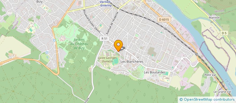 localisation de l'entreprise MADAME LINDA SADAOUI  VERNON