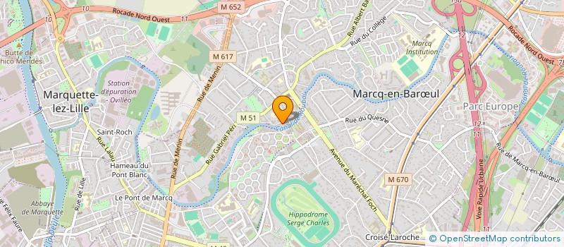 localisation de l'entreprise MADAME LINDA SAHRAOUI à MARCQ-EN-BARŒUL