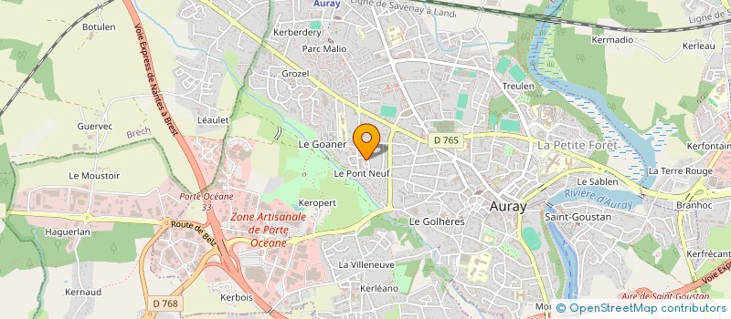 localisation de l'entreprise MADAME LINDA SANTOS à AURAY