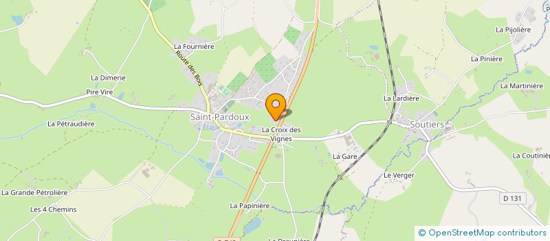 localisation de l'entreprise MADAME LINDA SEGUIN  SAINT-PARDOUX-SOUTIERS