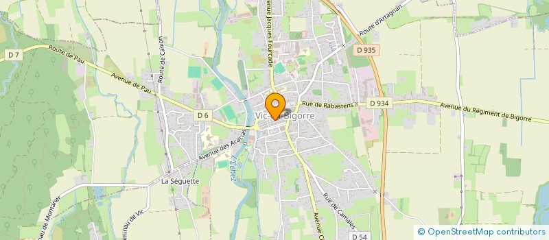 localisation de l'entreprise MADAME LINDA SERIE à VIC-EN-BIGORRE
