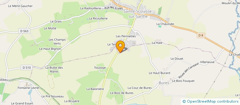 localisation de l'entreprise MADAME LINDA SERRIERE à SAINTE-SCOLASSE-SUR-SARTHE