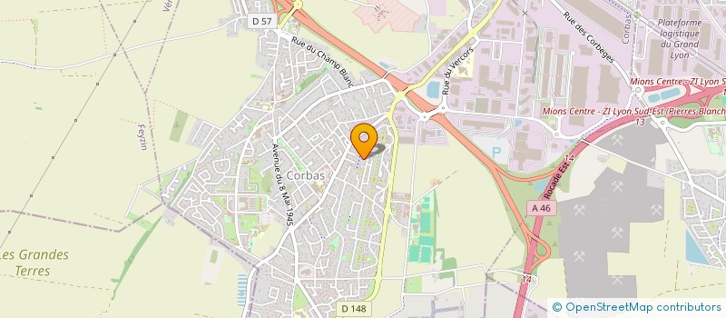 localisation de l'entreprise MADAME LINDA SOUSSEN à CORBAS