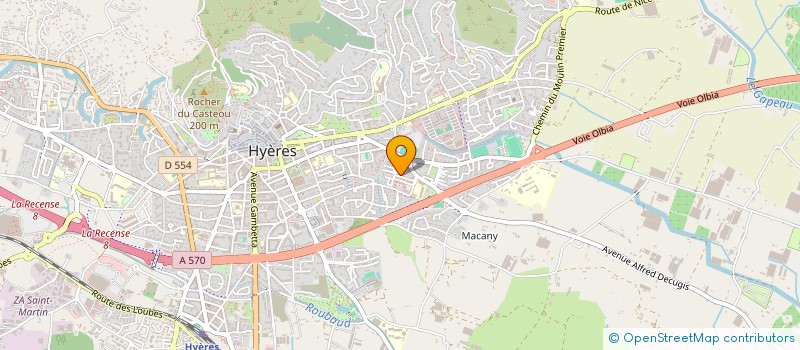 localisation de l'entreprise MADAME LINDA TAHIRI à HYERES