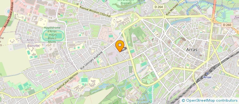 localisation de l'entreprise MADAME LINDA TROTTIER à ARRAS
