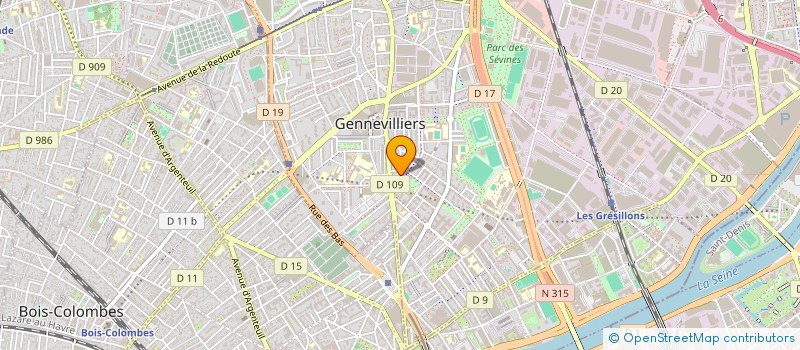 localisation de l'entreprise MADAME LINDA VALERO à GENNEVILLIERS