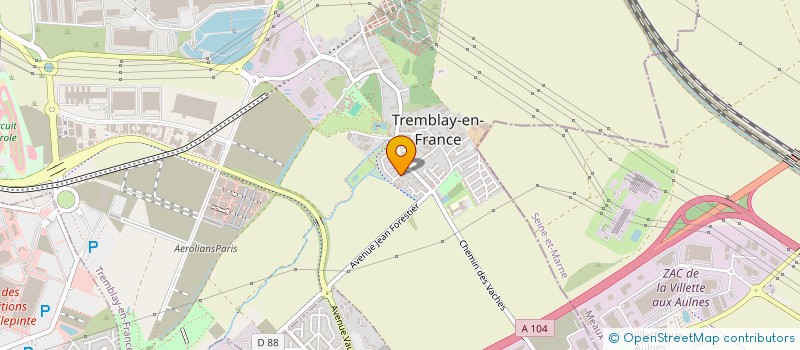 localisation de l'entreprise MADAME LINDA VOLET à TREMBLAY-EN-FRANCE