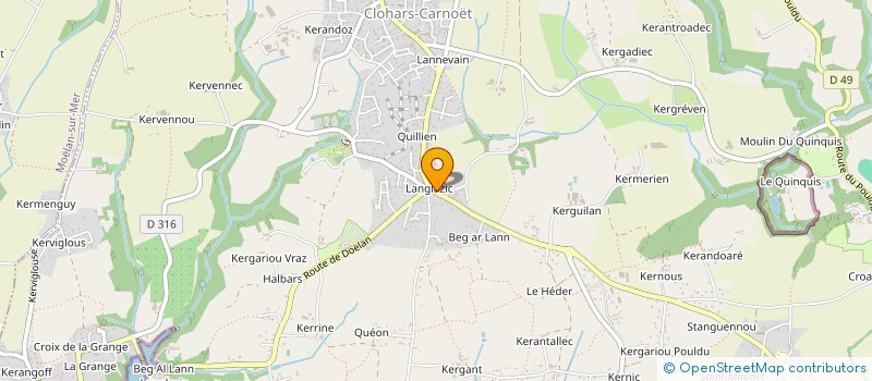 localisation de l'entreprise MADAME LINDA WALKER à CLOHARS CARNOET